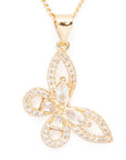 Iconic CZ Butterfly Pendant Necklace