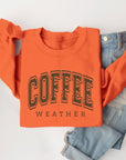 Coffee Weather Graphic Fleece Sweatshirts