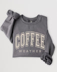 Coffee Weather Graphic Fleece Sweatshirts