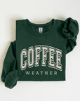 Coffee Weather Graphic Fleece Sweatshirts