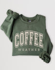 Coffee Weather Graphic Fleece Sweatshirts