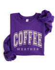 Coffee Weather Graphic Fleece Sweatshirts