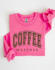 Coffee Weather Graphic Fleece Sweatshirts