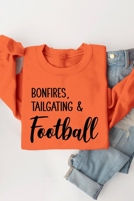 Bonfires Tailgating &amp; Football Graphic Sweatshirts