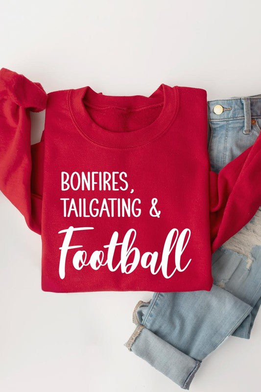 Bonfires Tailgating &amp; Football Graphic Sweatshirts