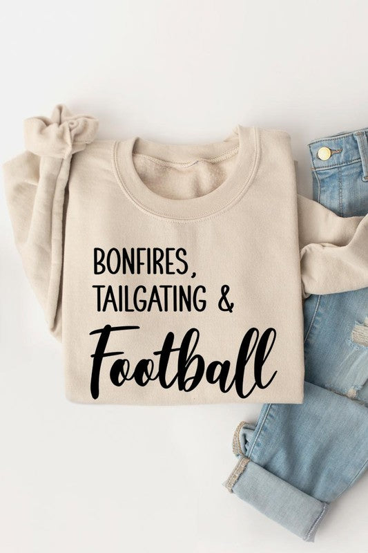 Bonfires Tailgating &amp; Football Graphic Sweatshirts