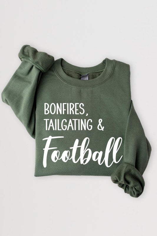 Bonfires Tailgating &amp; Football Graphic Sweatshirts