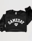 Game Day Football Heart Graphic Sweatshirts