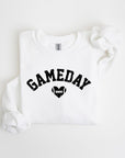 Game Day Football Heart Graphic Sweatshirts