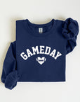 Game Day Football Heart Graphic Sweatshirts