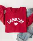 Game Day Football Heart Graphic Sweatshirts