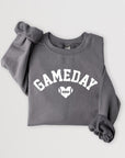 Game Day Football Heart Graphic Sweatshirts