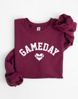 Game Day Football Heart Graphic Sweatshirts