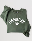 Game Day Football Heart Graphic Sweatshirts