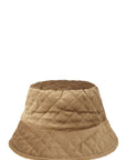 Quilted Velvet and Fur Reversible Bucket Hat