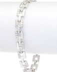 CZ Pave Chain Link Bracelet