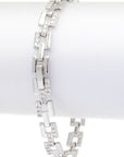 CZ Pave Chain Link Bracelet