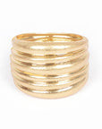 Textured Iconic Casting Spring Hinge Bangle