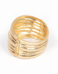 Textured Iconic Casting Spring Hinge Bangle