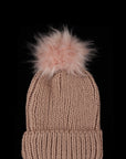 Basic Knit Cuffed Pom Beanie