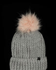 Jewel Knit Cuffed Pom Beanie