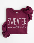 Sweater Weather Graphic Fleece Sweatshirts