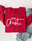 Merry Christmas Graphic Fleece Sweatshirts