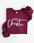 Merry Christmas Graphic Fleece Sweatshirts