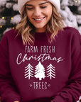 Farm Fresh Christmas Trees Fleece Sweatshirts