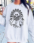 Cute Ghost Book Lover Graphic Fleece Sweatshirts