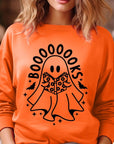 Cute Ghost Book Lover Graphic Fleece Sweatshirts