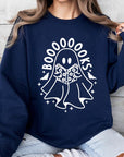 Cute Ghost Book Lover Graphic Fleece Sweatshirts