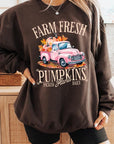 Farm Fresh Pumpkins Truck Fleece Sweatshirts