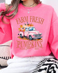 Farm Fresh Pumpkins Truck Fleece Sweatshirts