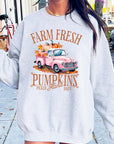 Farm Fresh Pumpkins Truck Fleece Sweatshirts