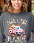 Farm Fresh Pumpkins Truck Fleece Sweatshirts