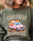 Farm Fresh Pumpkins Truck Fleece Sweatshirts