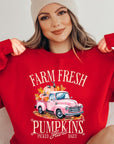 Farm Fresh Pumpkins Truck Fleece Sweatshirts