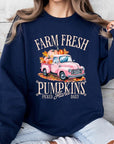 Farm Fresh Pumpkins Truck Fleece Sweatshirts