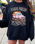 Farm Fresh Pumpkins Truck Fleece Sweatshirts