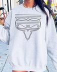 Western Boot Stitch Graphic Fleece Sweatshirts