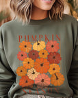 Pumpkin Season Boho Graphic Fleece Sweatshirts