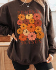 Pumpkin Season Boho Graphic Fleece Sweatshirts