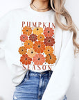 Pumpkin Season Boho Graphic Fleece Sweatshirts