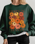 Pumpkin Season Boho Graphic Fleece Sweatshirts