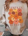 Pumpkin Season Boho Graphic Fleece Sweatshirts