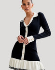 Women's Fashion Mini Sweater Dress by Claude