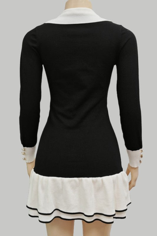 Women's Fashion Sweater Dress by Claude