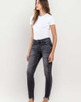 Lovervet Raw Hem Cropped Skinny Jeans