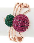 Crystal Spider Statement Bangle